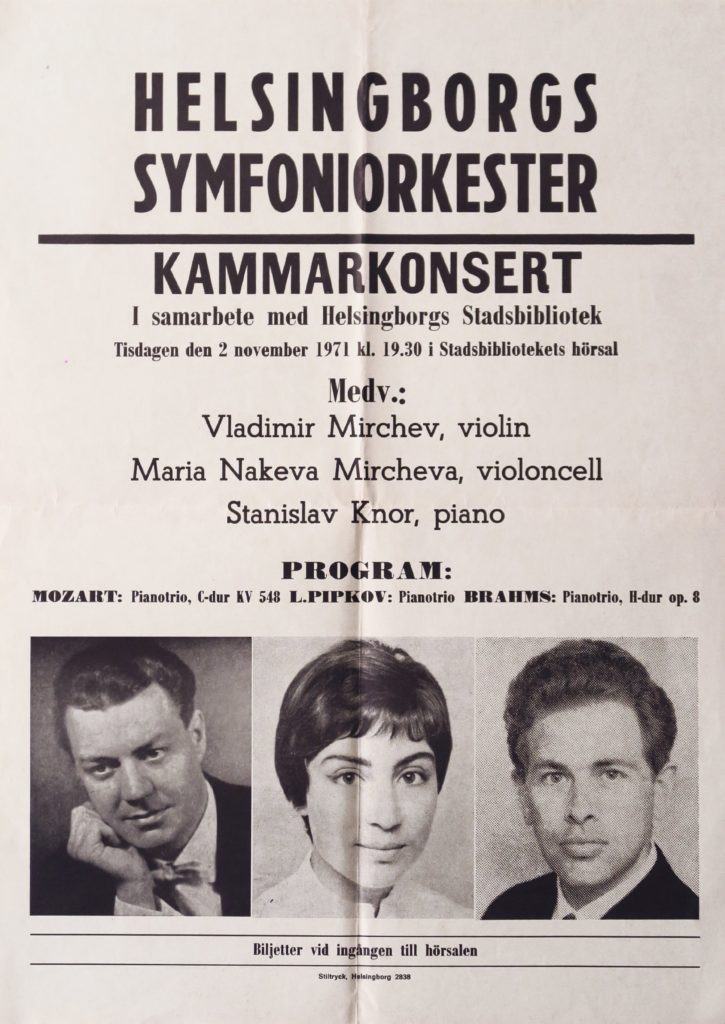 Helsingborgs Symfoniorkester - 2 Noviembre 1971