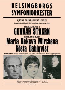 Helsingborgs Symfoniorkester - 1 Febrero 1973