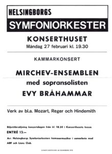 Helsingborgs Symfoniorkester - 27 Febrero 1978