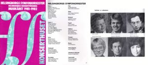 Helsingborgs Symfoniorkester 1981-1982