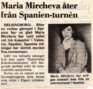 Maria Mircheva ater fran Spanien-turnén