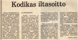 Kodikas iltasoitto