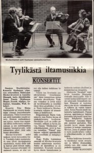 Tyylikästä iltamusiikkia