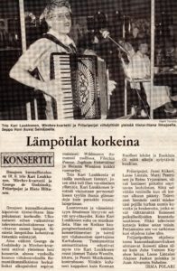 Lämpötilat kprkeina